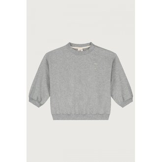 Gray Label baby dropped shoulder sweater // gray melange
