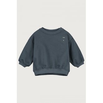 Gray Label baby dropped shoulder sweater // blue gray