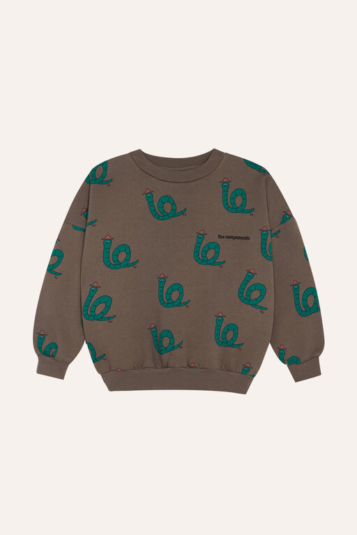 The Campamento snakes brown sweatshirt // brown