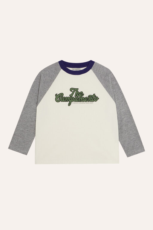 The Campamento color block grey tshirt // ecru