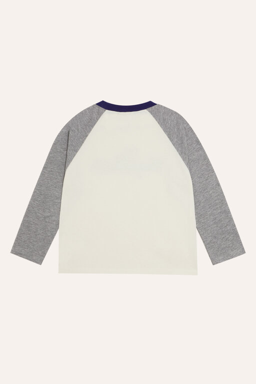 The Campamento color block grey tshirt // ecru