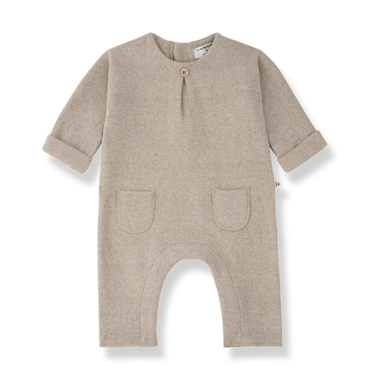 1+ in the family besancon jumpsuit // beige