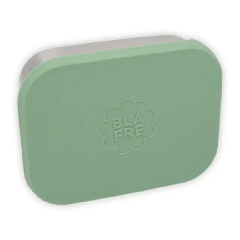 Blafre stainless steel lunch box with silicone lid // light green
