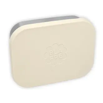 Blafre stainless steel lunch box with silicone lid // beige