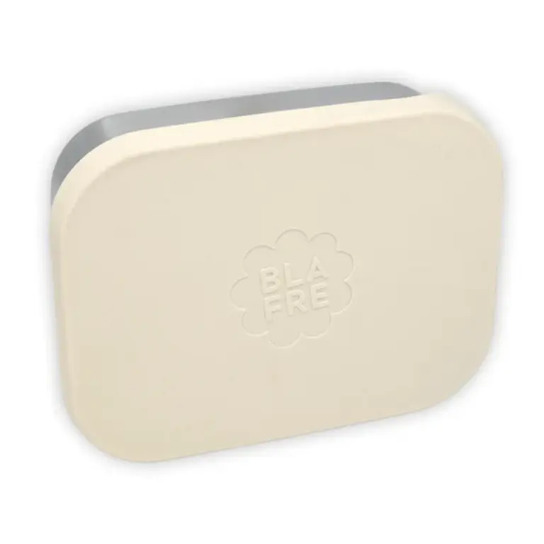 Blafre stainless steel lunch box with silicone lid // beige