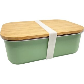 Smikkels lunchbox bamboo deksel groen // 900ml