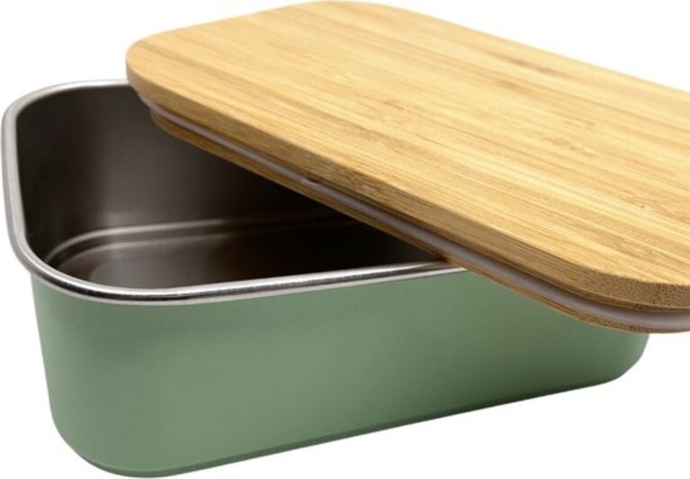 Smikkels lunchbox bamboo deksel groen // 900ml
