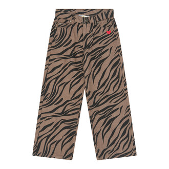 The New Vanya wide fit jeans // taupe gray AOP