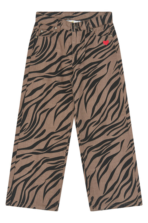 The New Vanya wide fit jeans // taupe gray AOP