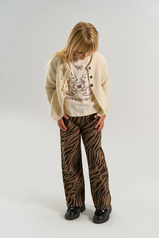 The New Vanya wide fit jeans // taupe gray AOP
