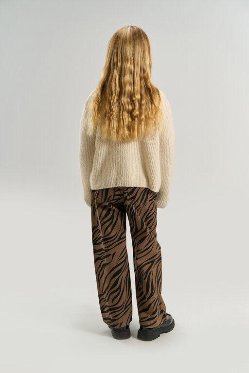 The New Vanya wide fit jeans // taupe gray AOP
