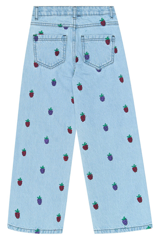 The New Vanna wide fit jeans // light blue denim EMB