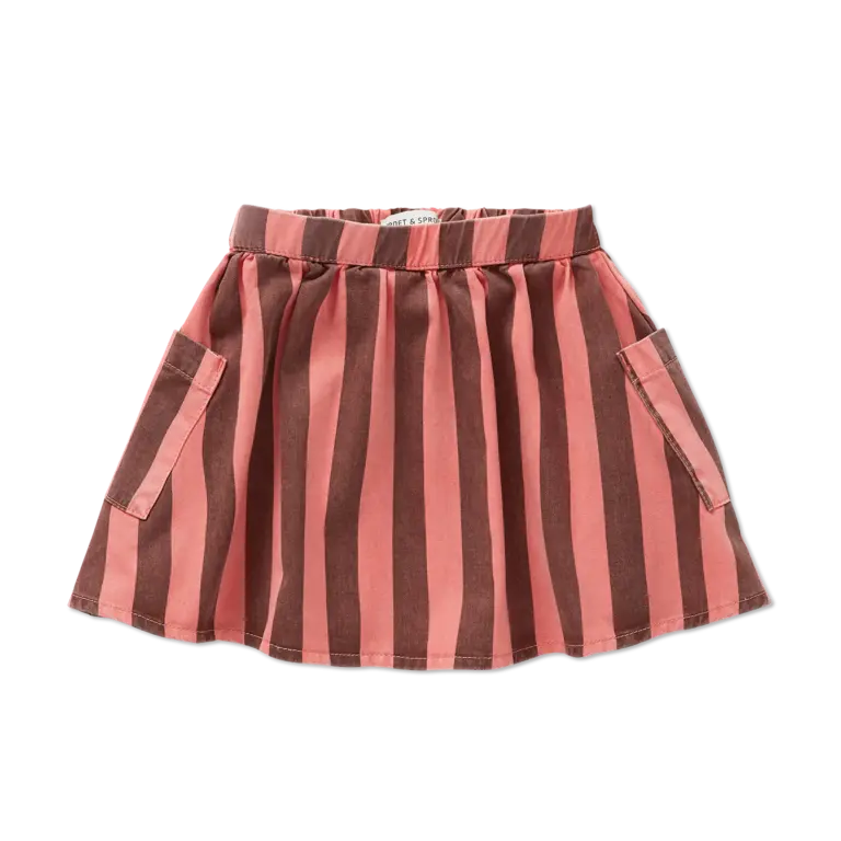 Sproet & sprout striped denim skirt // blue denim