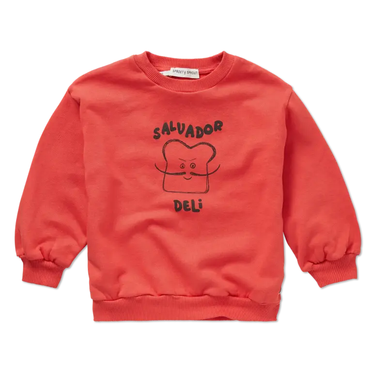 Sproet & sprout sweater salvador deli // vivid red