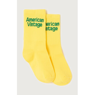 American Vintage clypsun socks // lemon curd