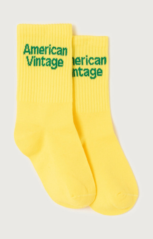 American Vintage clypsun socks // lemon curd