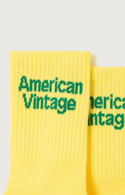 American Vintage clypsun socks // lemon curd