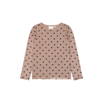 The New vandelia mesh tee // taupe gray AOP