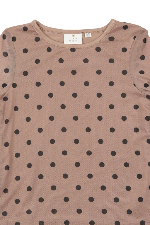 The New vandelia mesh tee // taupe gray AOP