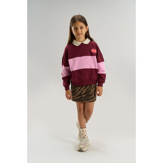 The New vaniza polo sweatshirt // burgundy