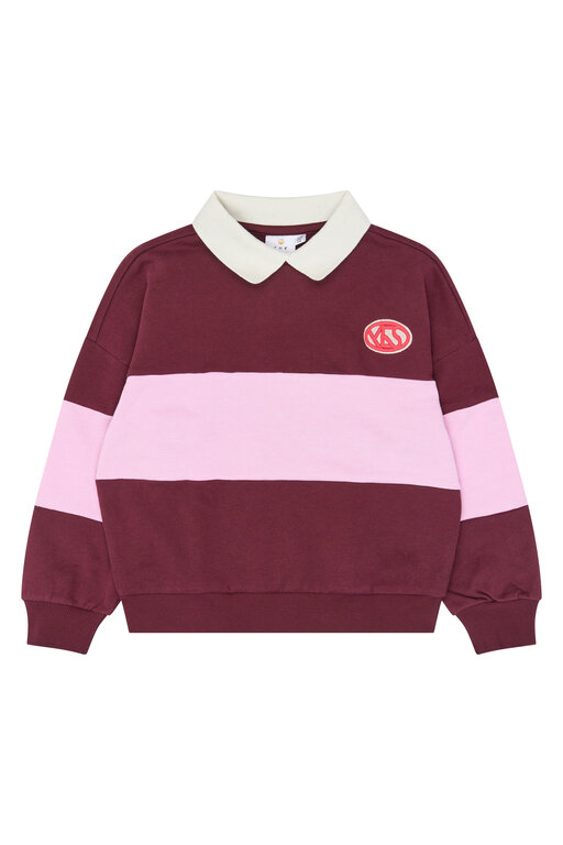 The New vaniza polo sweatshirt // burgundy