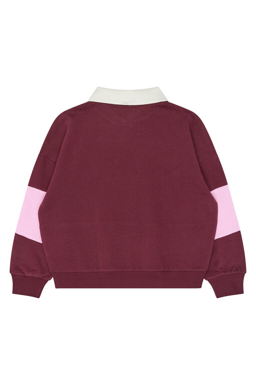 The New vaniza polo sweatshirt // burgundy