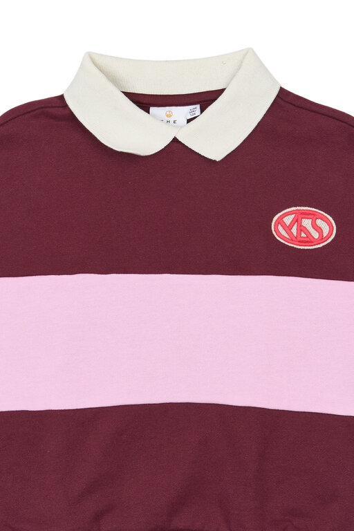 The New vaniza polo sweatshirt // burgundy