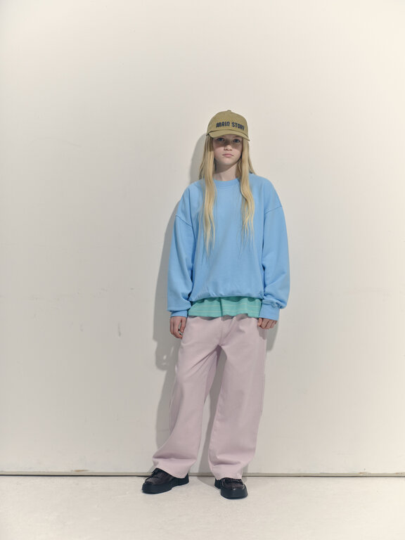 Main Story bubble sweatshirt // blue topaz