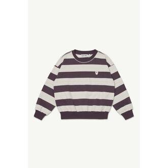 Main Story bubble sweatshirt // conker stripe