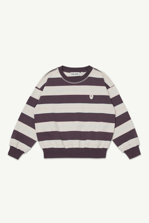 Main Story bubble sweatshirt // conker stripe