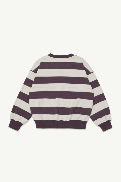 Main Story bubble sweatshirt // conker stripe