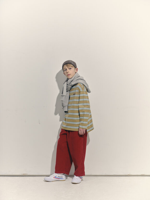Main Story big tee // raincoat stripe