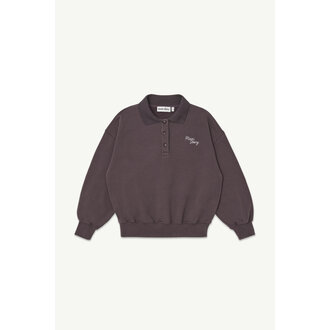 Main Story polo sweatshirt // dark cherry
