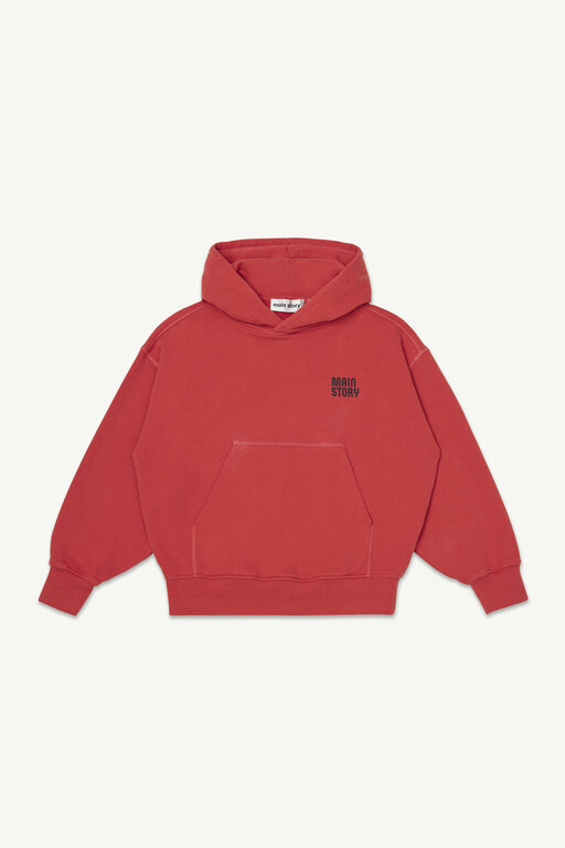 Main Story hooded sweatshirt // red clay
