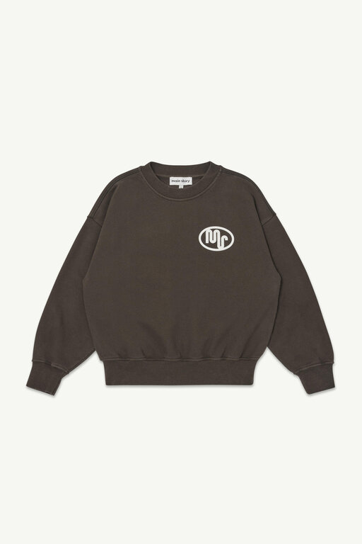 Main Story bubble sweatshirt // chocolate brown