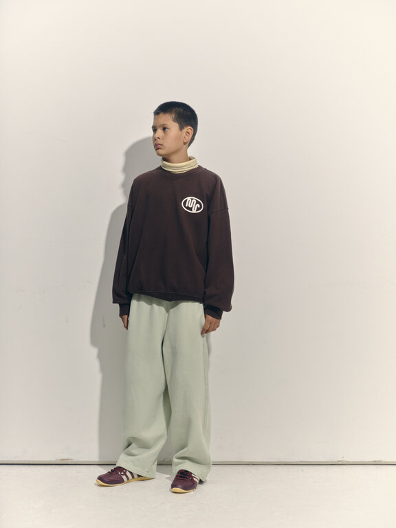 Main Story bubble sweatshirt // chocolate brown