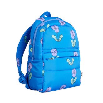 Mini Rodini violas aop padded backpack // blue