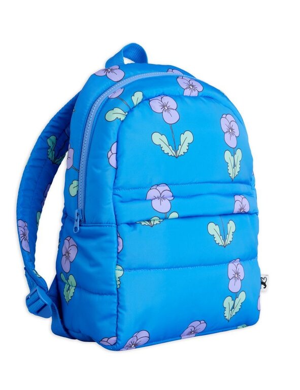 Mini Rodini violas aop padded backpack // blue