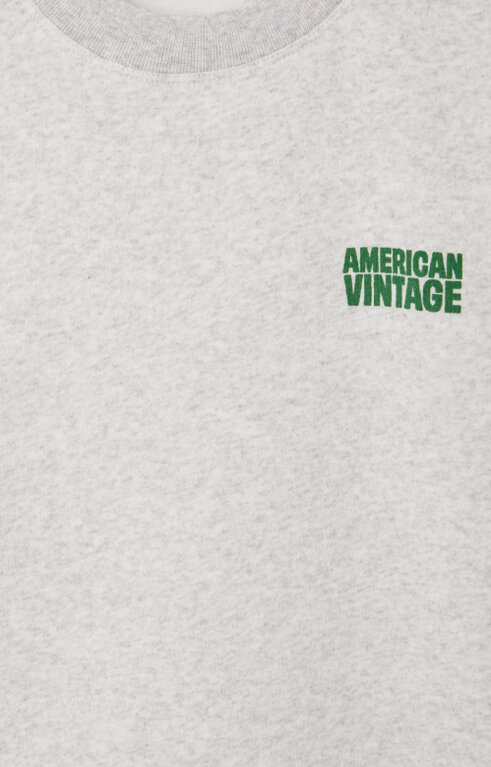American Vintage baptown sweater // gris chine