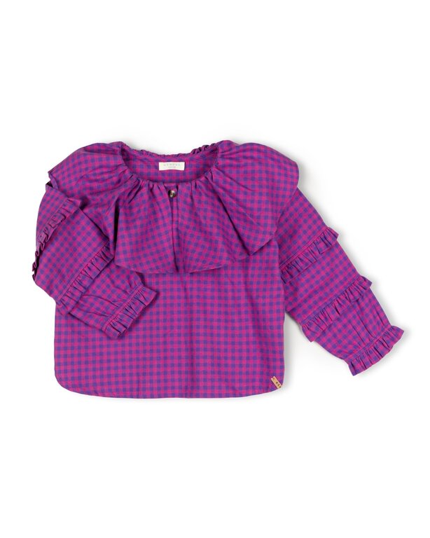 Nixnut les blouse // blueberry checkered