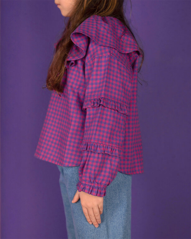 Nixnut les blouse // blueberry checkered