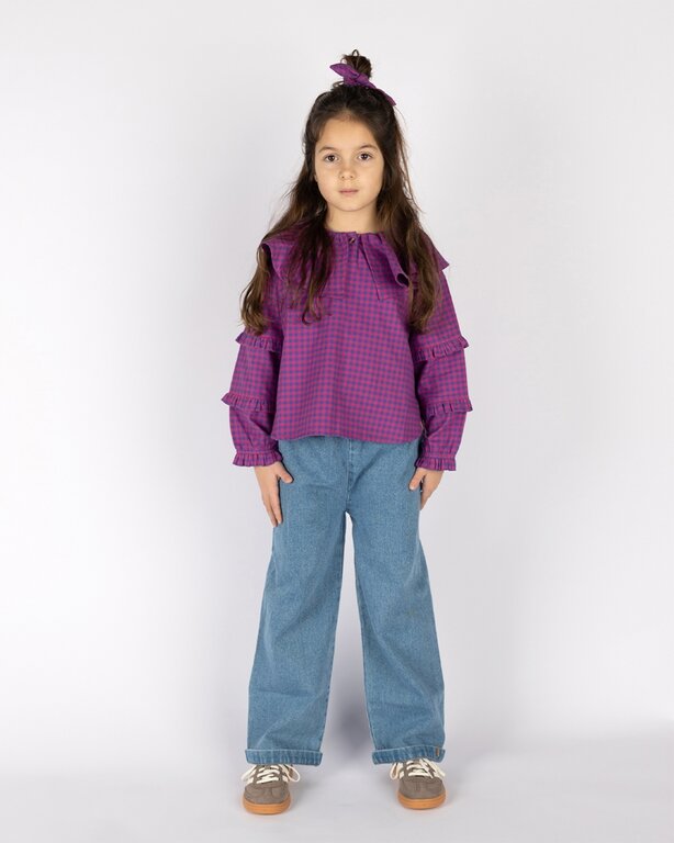 Nixnut les blouse // blueberry checkered