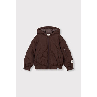 Alix the label alix quilted coat // warm brown