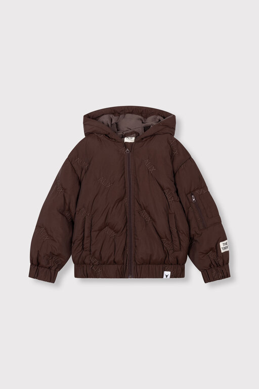 Alix the label alix quilted coat // warm brown