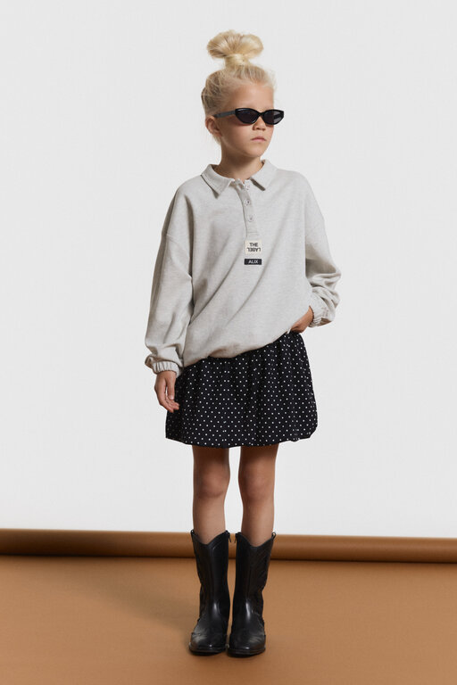 Alix the label dot skirt // black/white