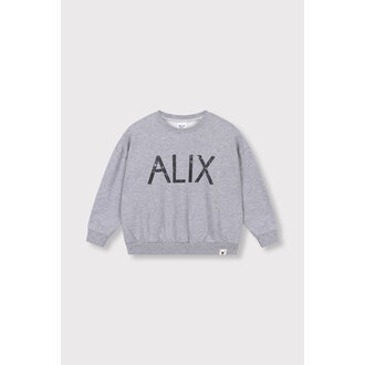 Alix the label world tour sweater // soft grey melange