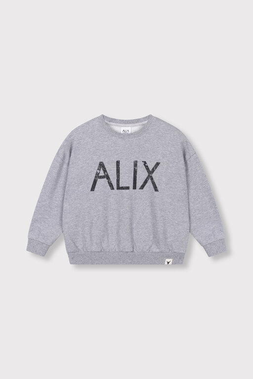Alix the label world tour sweater // soft grey melange