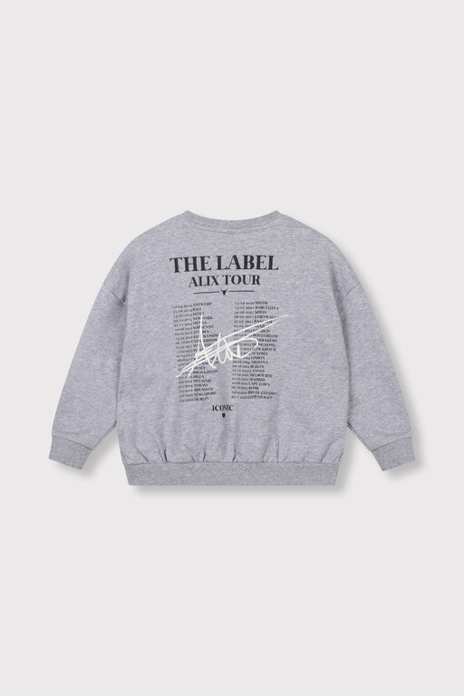 Alix the label world tour sweater // soft grey melange
