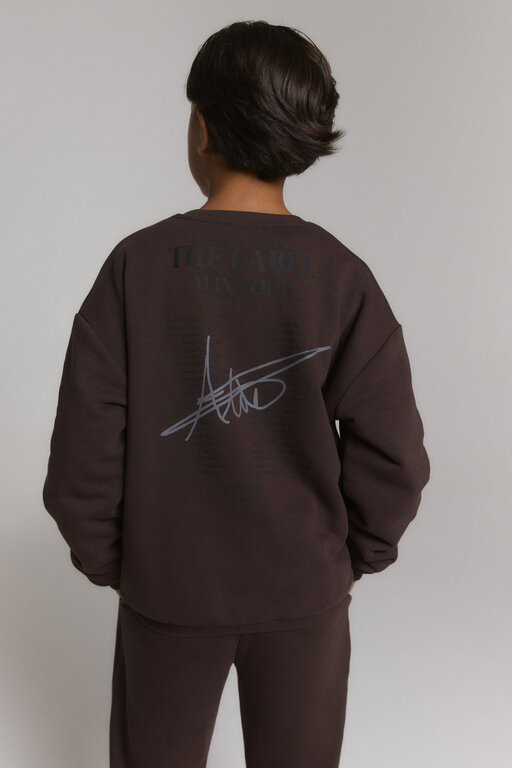 Alix the label world tour sweater // warm brown