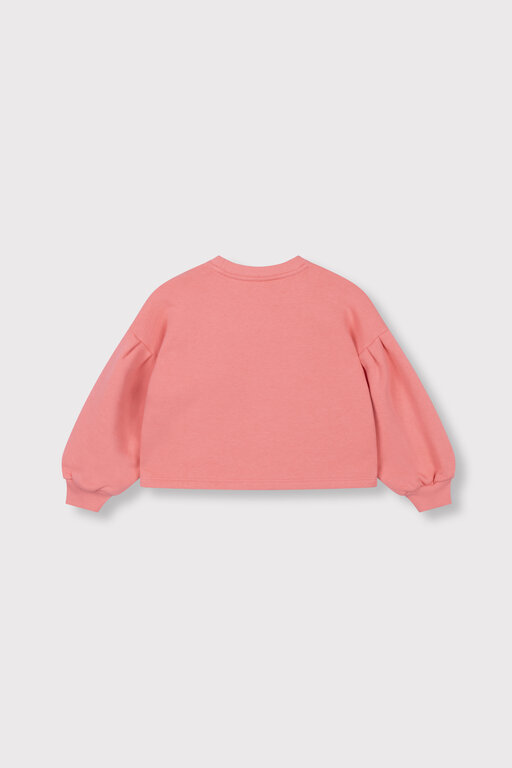 Alix the label cropped sweater // bright coral